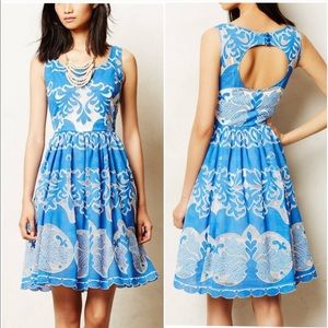 NWT Anthro RARE Plenty by Tracy Reese Azure Dress